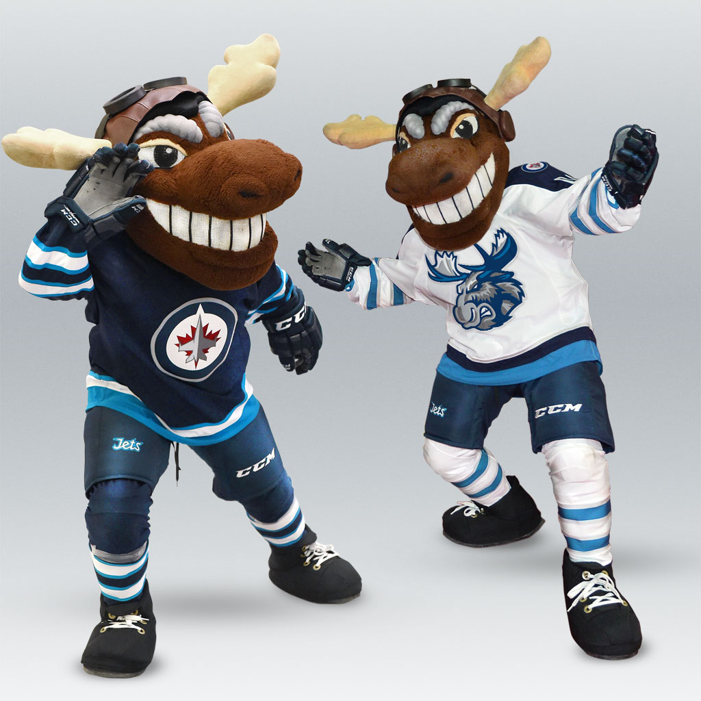 Winnipeg Jets Mascot Shirt  Mick E. Moose Mascot Shirt