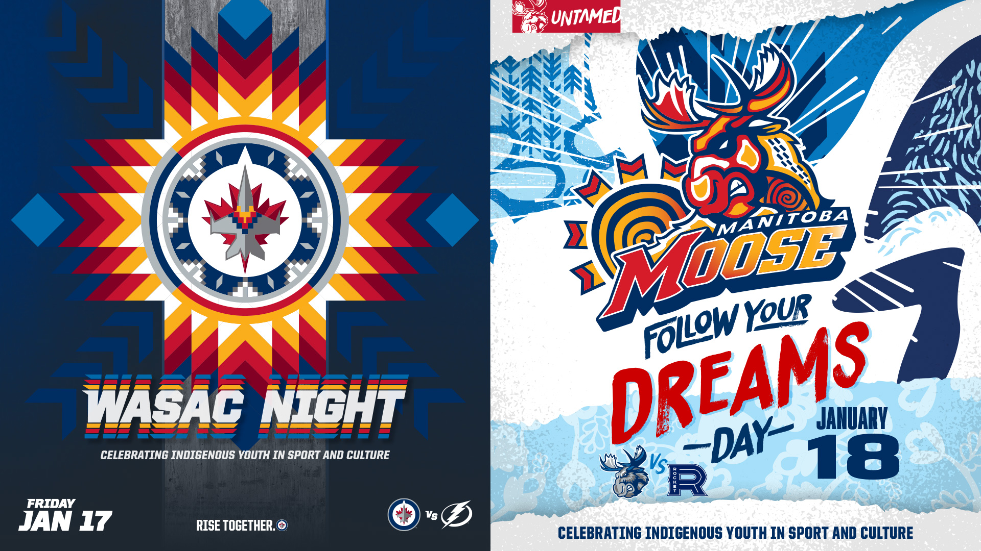 Second annual Jets WASAC Night and Moose Follow Your Dreams Day feature  special edition jerseys - True North Sports + Entertainment : True North  Sports + Entertainment