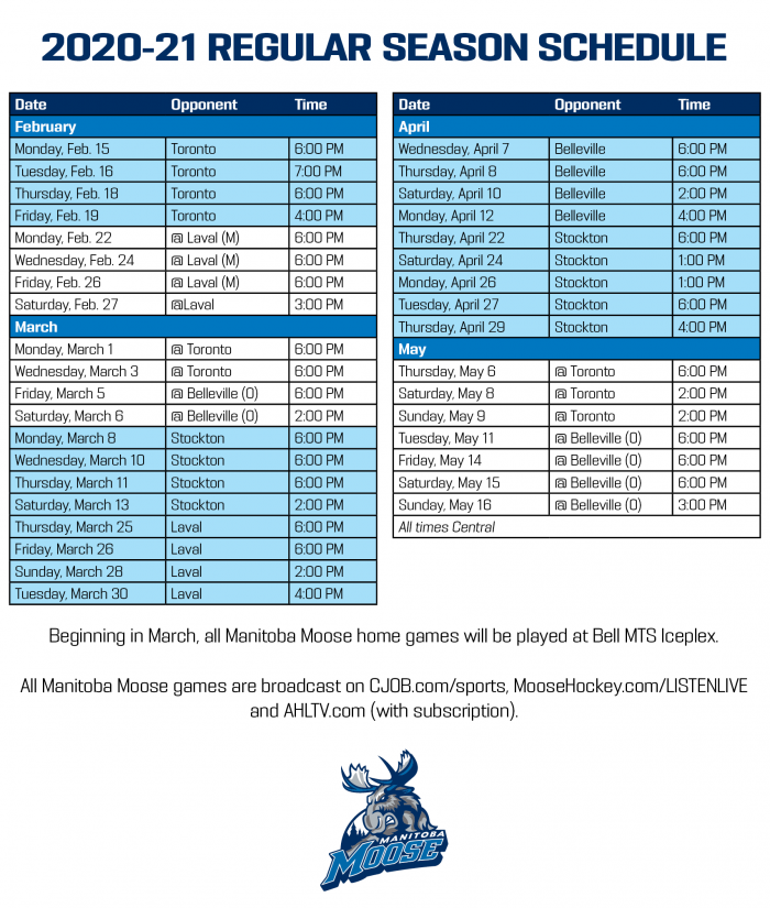 Colorado Eagles Announce 2020-21 Regular Season Schedule