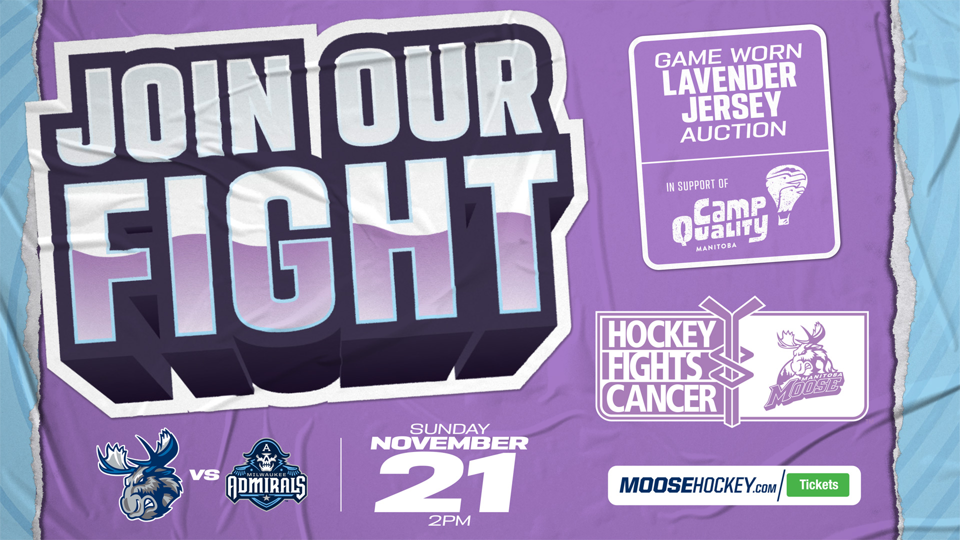 Moose and Jets Launch 2021 Hockey Fights Cancer Campaigns